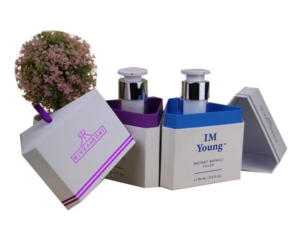 hexagon special shape paper gift storage box for cosmetics bottle hexagon special shape paper gift storage box for cosmetics bottle